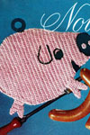pink pig potholder